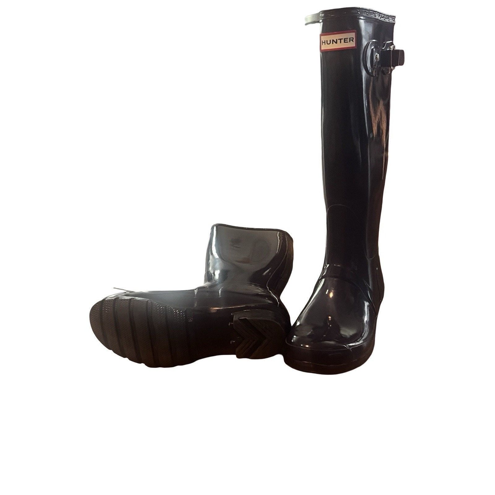 Hunter Original Gloss Tall Rain Boots Womens Us 7 Eu 38 Aubergine Purple — image 7 of 8